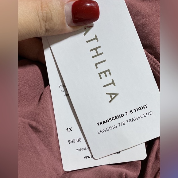 Athleta Transcend 7/8 Tight // Tawny Rose #798638 - Picture 11 of 12